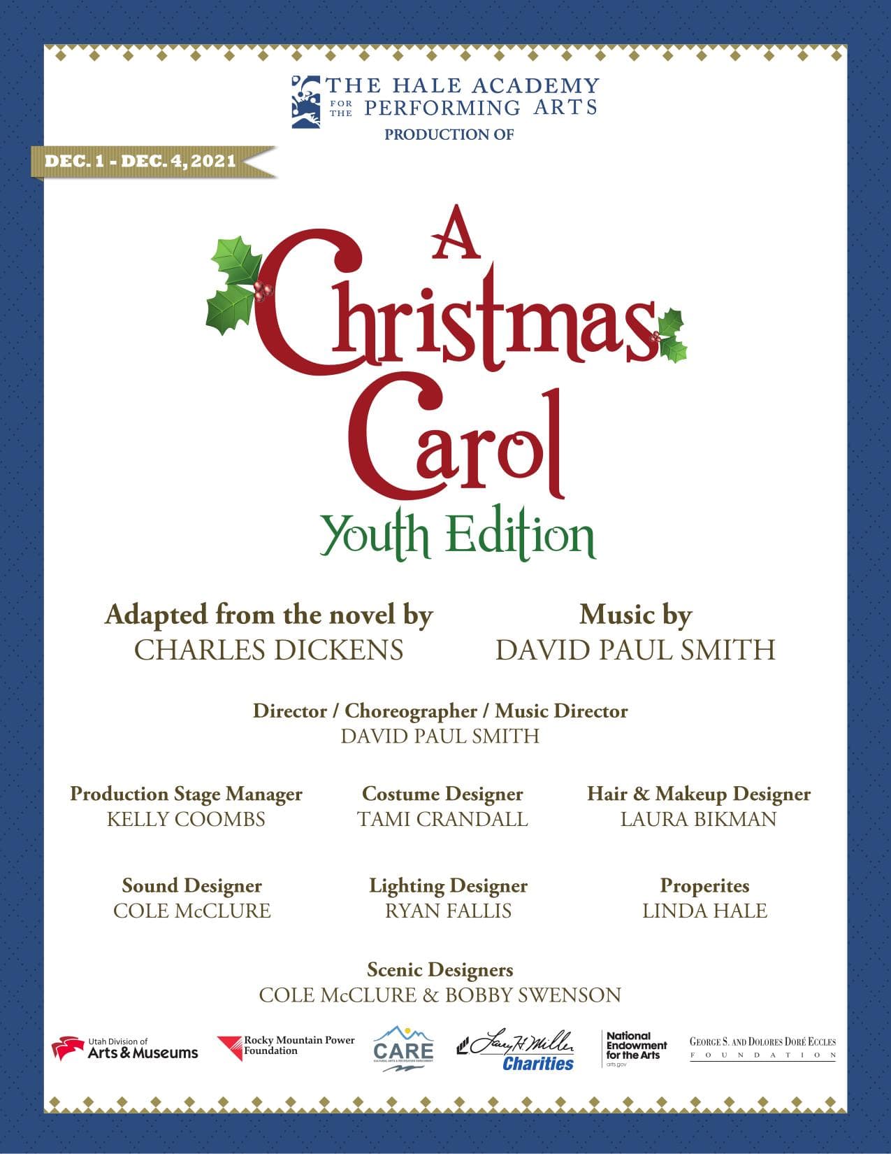 A Christmas Carol Jr. artwork