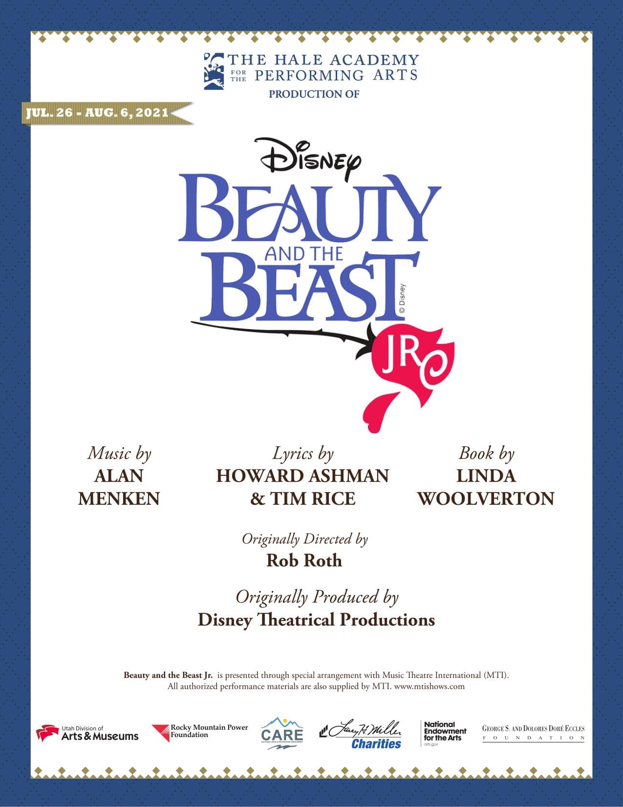 Beauty and the Beast Jr. artwork
