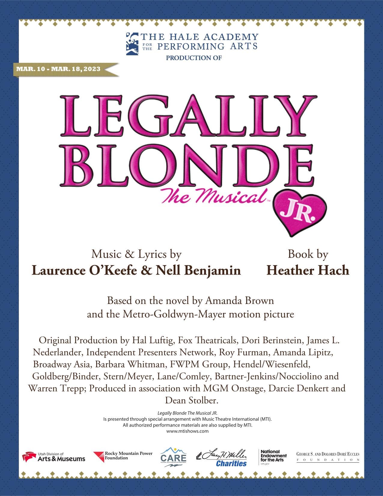 Legally Blonde The Musical JR. artwork